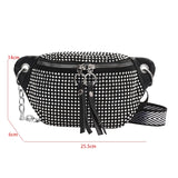 Diamond Studded Women's Fanny Pack Belt Bag