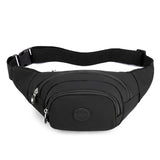 Women's Nylon Waist Pack Banana Bag Travel Shoulder Purse