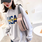 Leather Waist Pack Hip Pack Women Shoulder Bag Crossbody Chest Bag