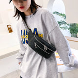 Leather Waist Pack Hip Pack Women Shoulder Bag Crossbody Chest Bag