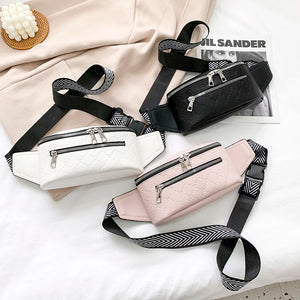 Leather Waist Pack Hip Pack Women Shoulder Bag Crossbody Chest Bag