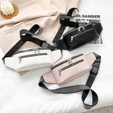 Leather Waist Pack Hip Pack Women Shoulder Bag Crossbody Chest Bag