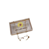Acrylic Flower Shoulder Bag Transparent Jelly Bag For Girl