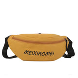 Canvas Waist Bag Lady Chest Bag Female Crossbody Bag Shoulder Bag