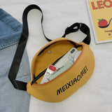 Canvas Waist Bag Lady Chest Bag Female Crossbody Bag Shoulder Bag