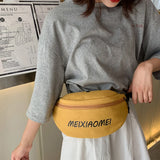 Canvas Waist Bag Lady Chest Bag Female Crossbody Bag Shoulder Bag