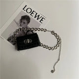 Sexy Snake Print PU Leather Mini Waist Chain Chest Bag for Women