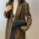 Flap Saddle Bag Small Crossbody Purse Women's Shoulder Handbag