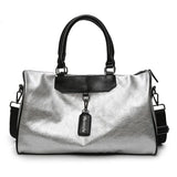 PU Leather Handbag High Crossbody Big Female For Women Silver Girl Messenger Han