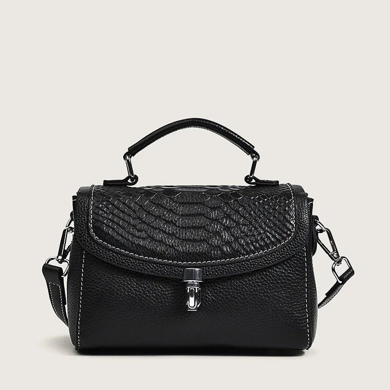 Boston Sling Handbags Leather Vintage Lady Casual Shoulder Messenger Bag