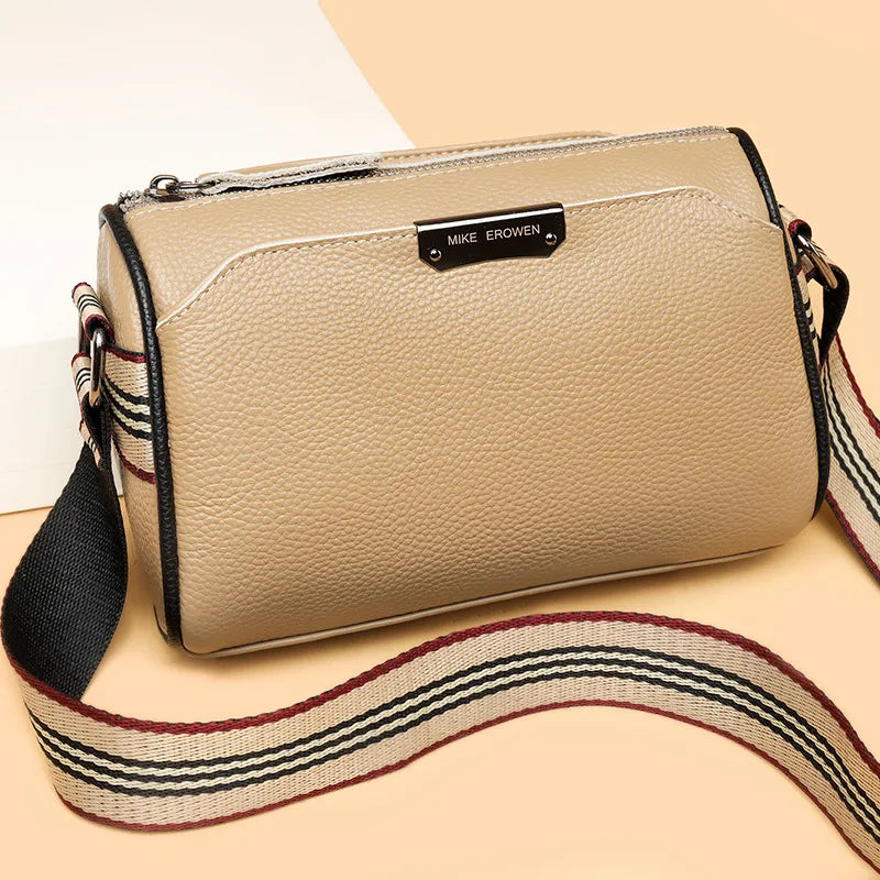 Vintage Leather Crossbody Bag for Women Small Shoulder Bags