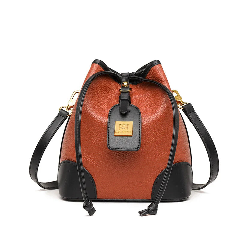 Leather Crossbody Handbag for Women Vintage Sling Messenger Bag