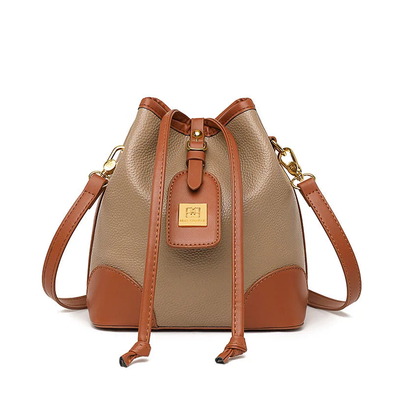 Leather Crossbody Handbag for Women Vintage Sling Messenger Bag