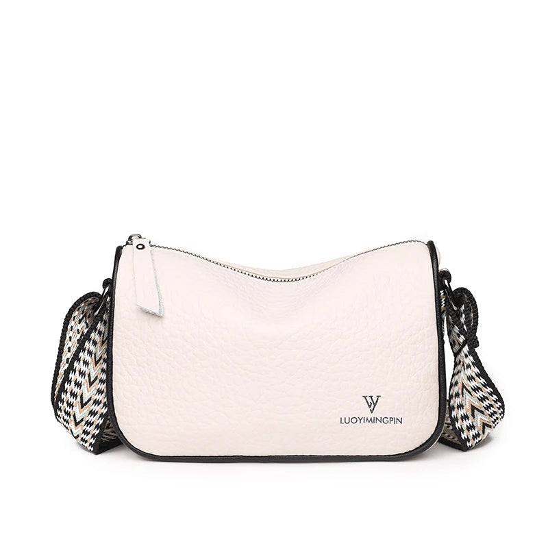 Casual Vintage Leather Sling Handbag for Women