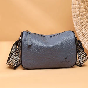 Casual Vintage Leather Sling Handbag for Women