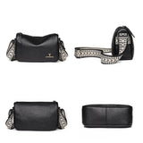 Casual Vintage Leather Sling Handbag for Women