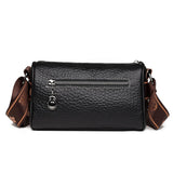 Plaid Casual Leather Handbag Vintage Lady Tote Shoulder Bag