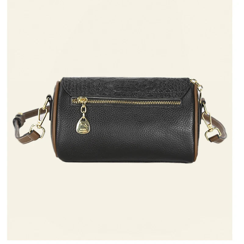 Vintage Leather Handbag for Women Tote Shoulder Bag