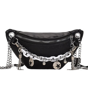 Waist Bag Female Chain Chest Bags Female Belt Bag High Messenger Bag