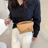 Female Leather Fanny Pack Shoulder Crossbody Bag Waist Pack