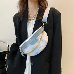 Premium Leather Female Belt Bag Fanny pack Lady Shoulder Crossbody Purse