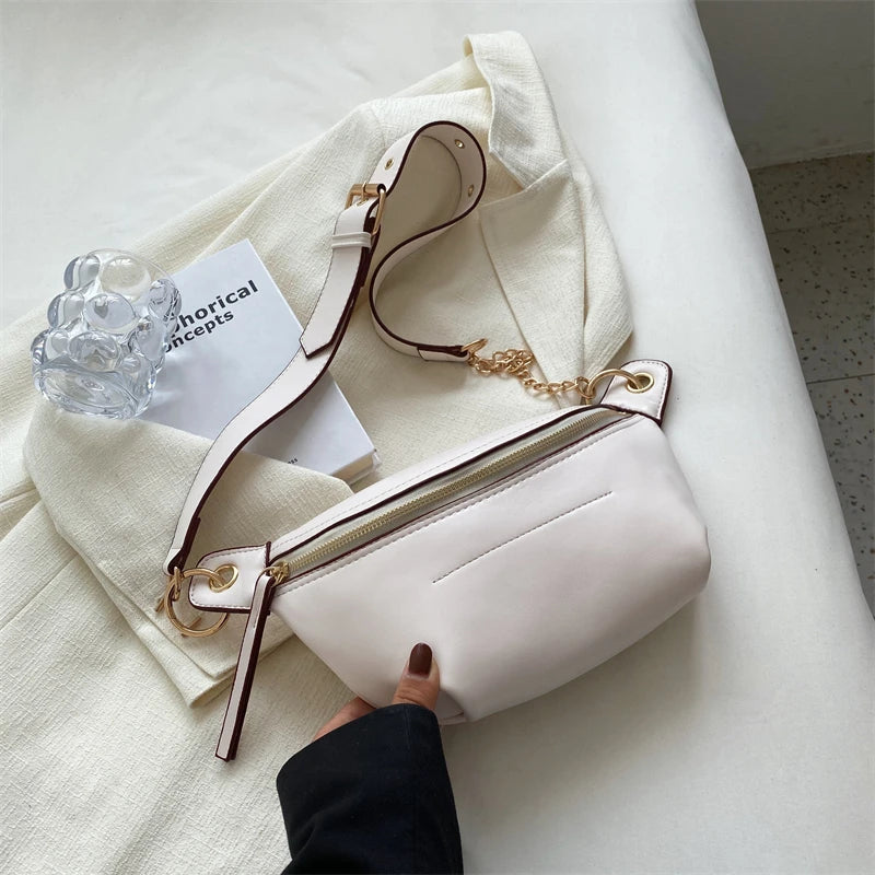 Female Belt Bags Woman Fanny pack Sense of Lady Shoulder Crossbody Chest Bags