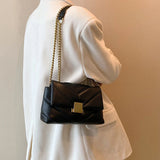 Square Flap Shoulder Bag Chain Crossbody Bag