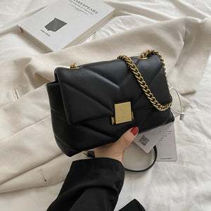 Square Flap Shoulder Bag Chain Crossbody Bag