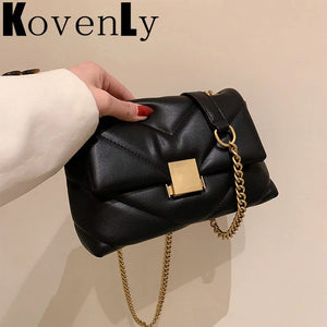 Square Flap Shoulder Bag Chain Crossbody Bag