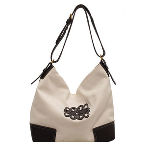 Large Capacity Canvas Shoulder Bags for Women Soft Crossbody Bags