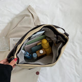 Large Capacity Canvas Shoulder Bags for Women Soft Crossbody Bags