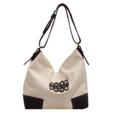 Large Capacity Canvas Shoulder Bags for Women Soft Crossbody Bags
