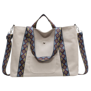Canvas Tote Bag Large Capacity Shoulder Bag for Women