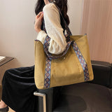 Canvas Tote Bag Large Capacity Shoulder Bag for Women