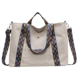 Canvas Tote Bag Large Capacity Shoulder Bag for Women