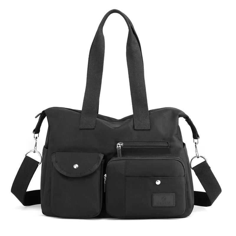 Waterproof Nylon Handbags Large Capacity Satchels