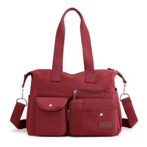 Waterproof Nylon Handbags Large Capacity Satchels