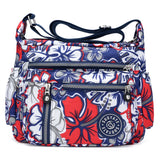 High Flowers Shoulder Bags Rural Waterproof Nylon Messenger Bags Large Capacity