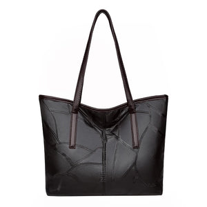 High Leather Big Pocket Casual Handbag Women Handbag Shoulder Bag