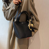 Classic PU Leather Handbags For Women French Style Crossbody Bags