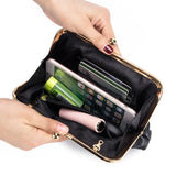 Kiss Lock Shoulder Bag Chain Crossbody Leather Clutch Wallet Messenger Bags