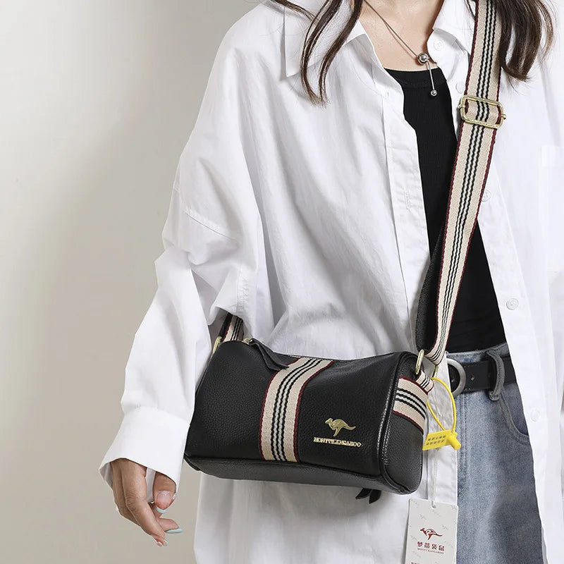 Casual Vintage Leather Tote Shoulder Handbag for Women