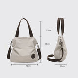Large Capacity Canvas Leather Tote Handbag for Women