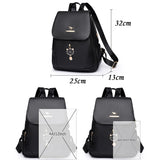 Soft Leather Waterproof Bagpack Preppy Style Student Bags