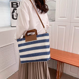 Women's Beach Tote Handbag Straw Crossbody Shoulder Bag