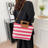 Women's Beach Tote Handbag Straw Crossbody Shoulder Bag