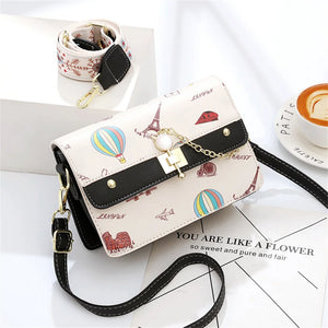 Youth Ladies PU Leather Shoulder Bag Crossbody Messenger Handbag