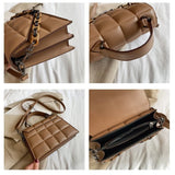 Women's Pu Leather Flap Shoulder Bag Classic Crossbody Purse