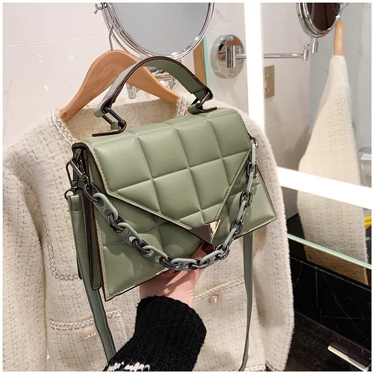 Women's Flap Shoulder Bags Pu Leather Purses Classic Female Crossbody Bag