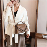 Women's Pu Leather Flap Shoulder Bag Classic Crossbody Purse